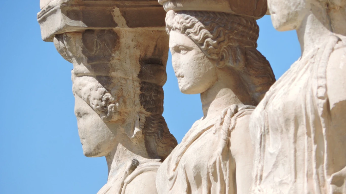 Caryatids in the Acropolis