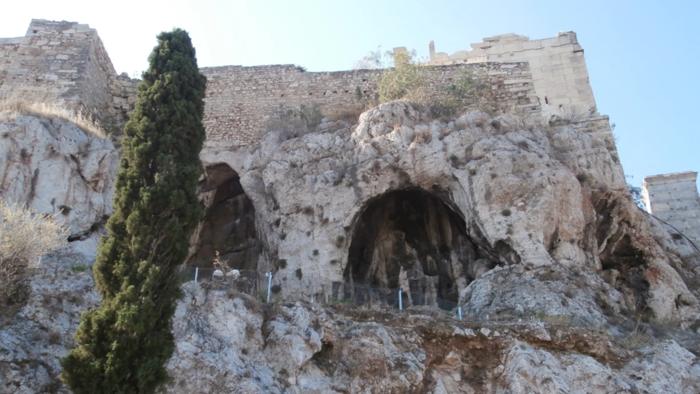 Cave of Pan in Acropolis Athens